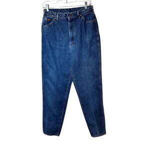 Vintage Lee Womens High-Waisted Relaxed Fit Tapered Leg Medium Wash Denim sz 14
